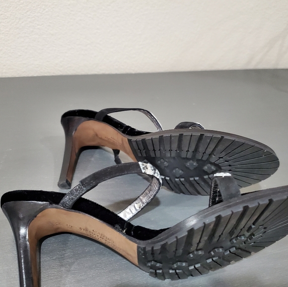 Donald J Pliner Callie Black suede Size 6.5 Mule style heels - Picture 11 of 16